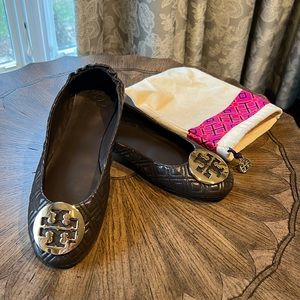 Tory Burch quilted leather Minnie Travel Ballet Flat